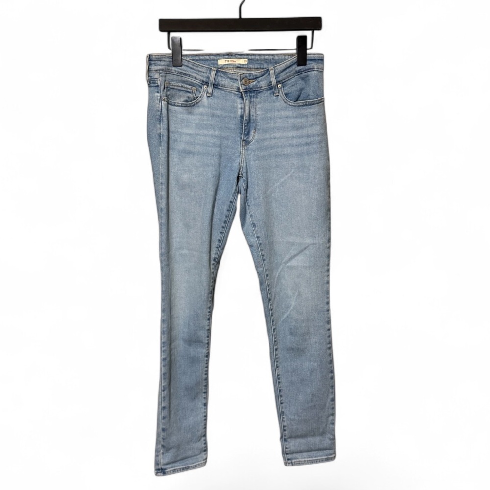 Levis 711 Skinny jeans size 19 light-wash denim red tag